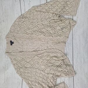 Torrid Tan Women's Open Front Cropped Cardigan Size 5